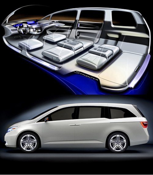 Экспериментальная модель Honda Odyssey длиннее…
