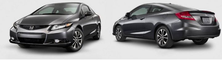 Внешность купе Civic 2013 модельного года…