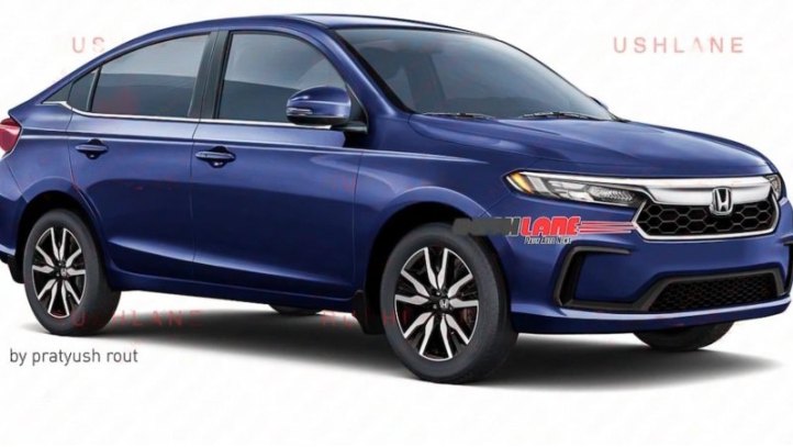 Рендер третьего поколения Honda Amaze от RushLane