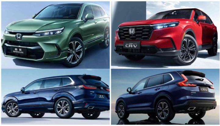 Слева – Honda Breeze, справа – Honda CR-V