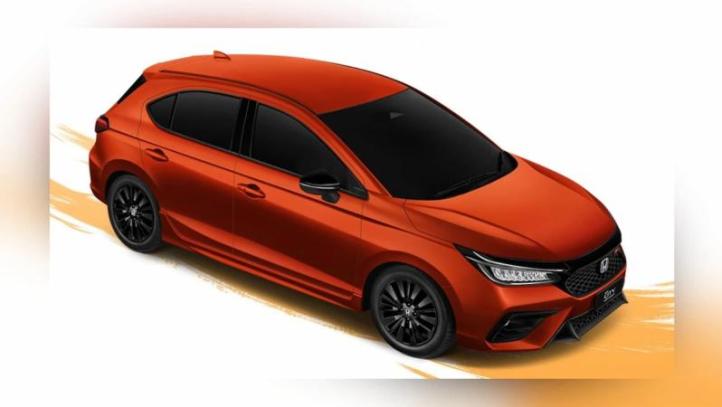 Хэтчбек Honda City в палитре Phoenix Orange Pearl
