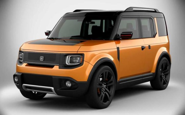 Новый угловатый внедорожник Honda с распашными…