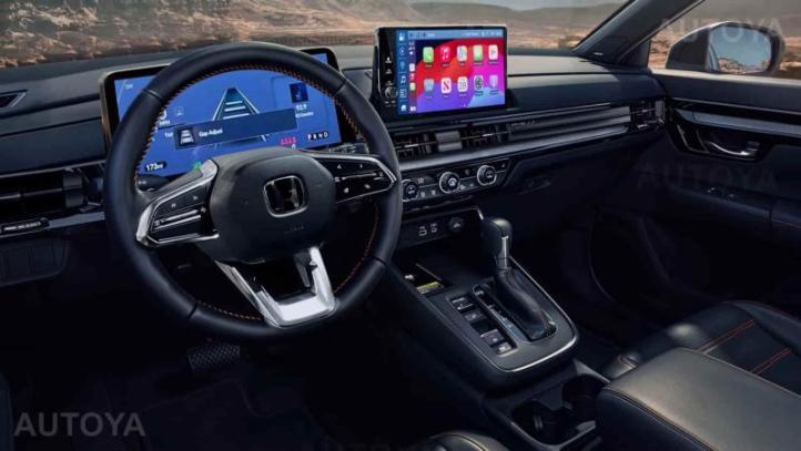Рендер интерьера обновленного Honda CR-V