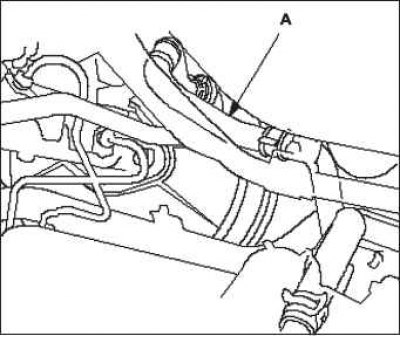 2. Запустите двигатель и дайте ему работать на холостом ходу. Со стороны открытого конца вакуумного…