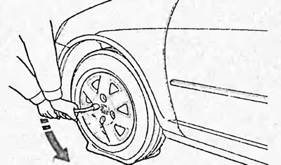 а) Отверните на один оборот гайки крепления…