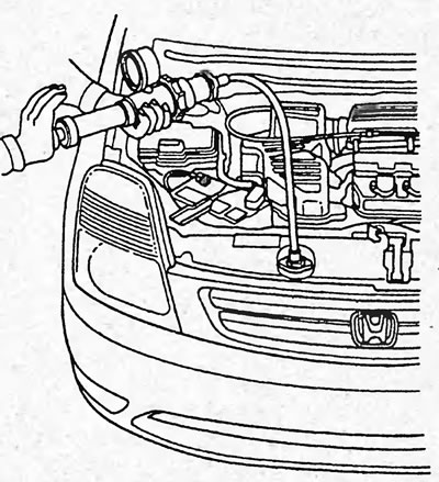 3. Через специальный переходник подсоедините…
