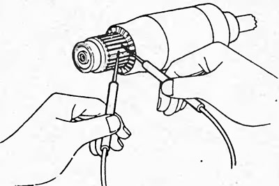 1. Проверьте коллектор на обрыв цепи. Используя…