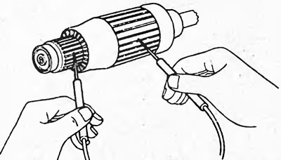 2. Проверьте замыкание обмотки якоря на массу.…