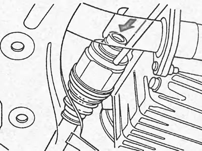 Левый приводной вал (модели 4WD).
