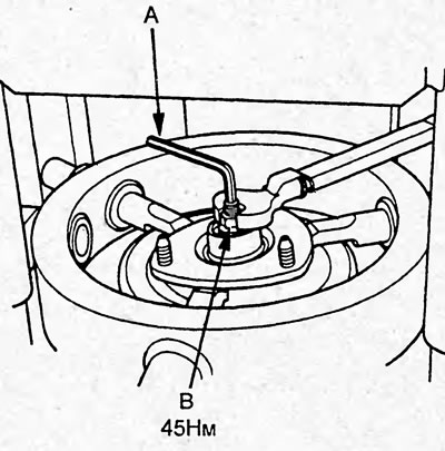 Момент затяжки — 44 Н·м