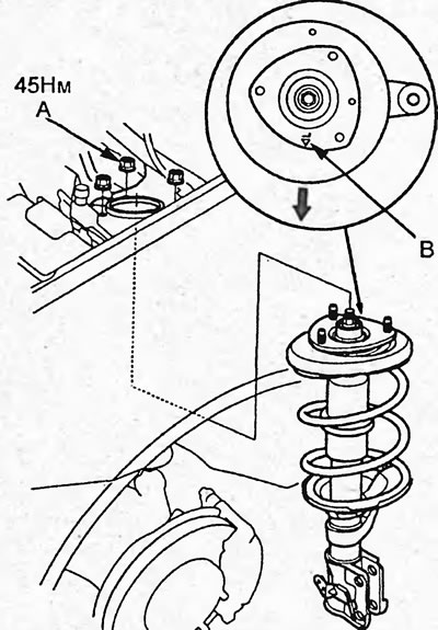 Момент затяжки — 44 Н·м
