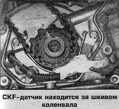 Хонда срв датчик коленвала где находится