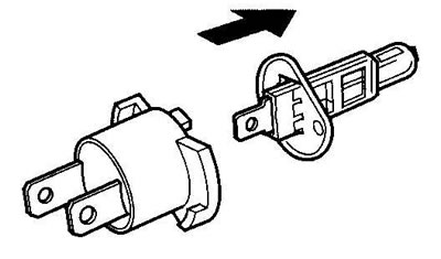 5. Remove the lamp from the socket.