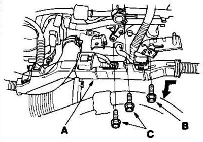 11. Remove the harness holder (A) from the…
