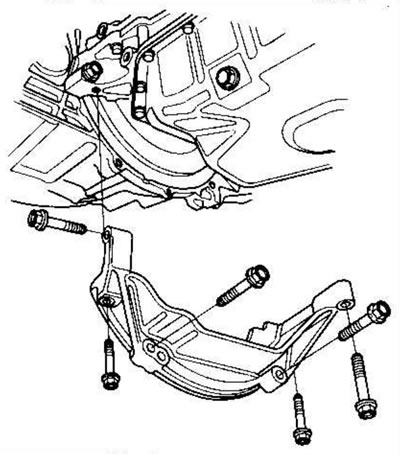 2. Снимите элемент жесткости (двигатель К24А1 с…