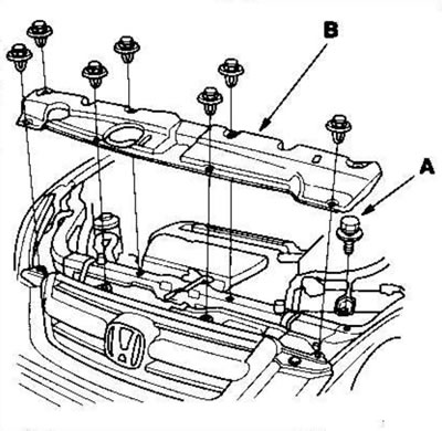 7. Открутите болт (А), крепящий фиксатор…