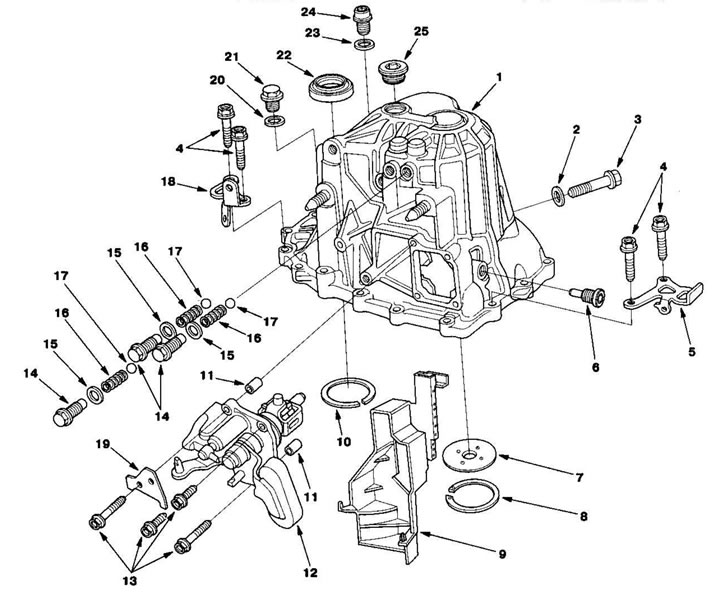 Картер коробки передач