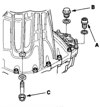 6. Remove the plug (A) from the drain hole, the…