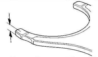2. Измерьте толщину пальцев вилки переключения.