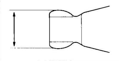 4. Измерьте ширину поводка переключения передач.