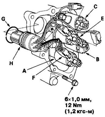 11. Подсоедините разъем к электроклапану…