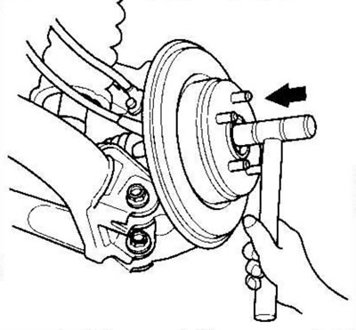 6. Remove the rear drive shaft outer joint from…
