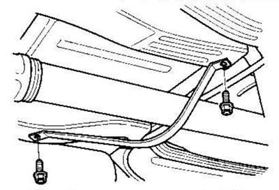 2. Снимите защиту с карданного вала № 2.