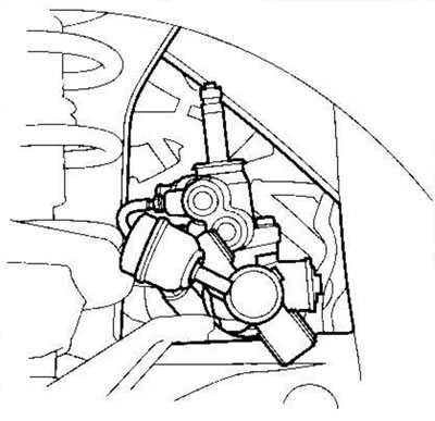 2. Осторожно сдвигайте рулевой механизм в сторону…