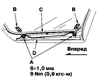 2. Ослабьте гайки (А) и поставьте регулировочные…