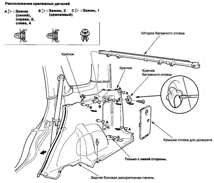 Снимите следующие компоненты, затем снимите…