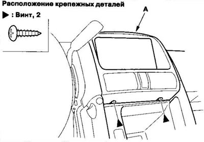 1. Выверните винты снизу центральной секции…