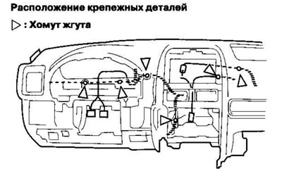 4. Снимите хомуты со жгута.