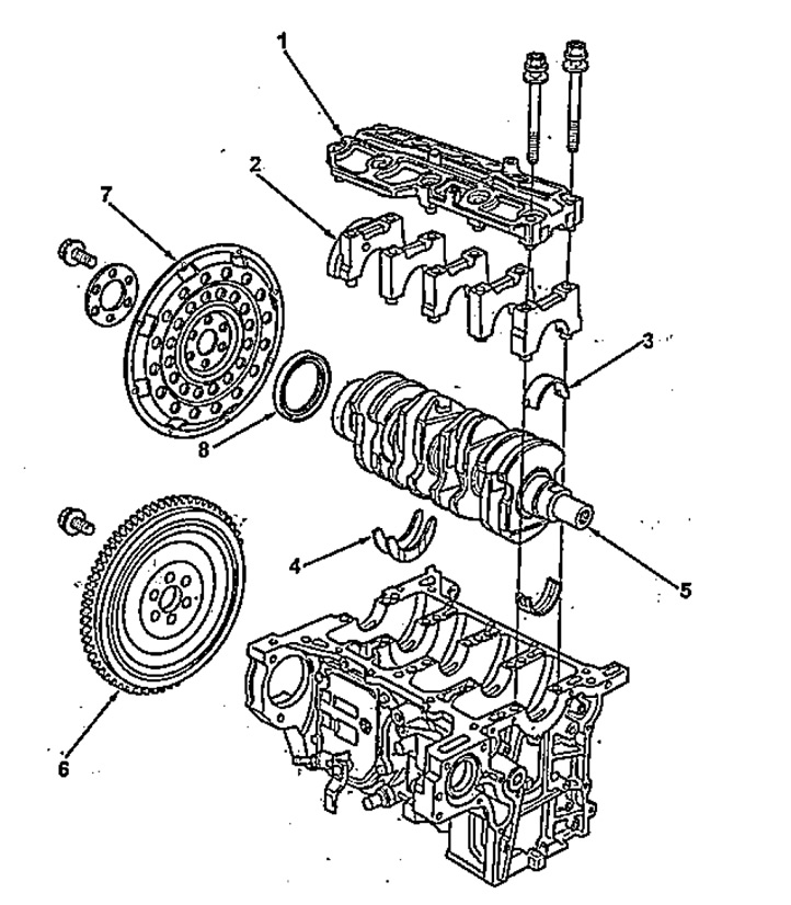Разборка и сборка блока цилиндров (этап 1).