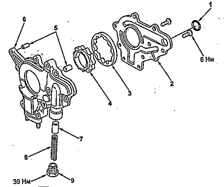 Разборка и сборка масляного насоса.