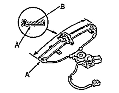 1. Eliberați elementul de reținere (B) și…