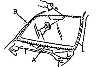 9. Cut off the layer of glue (A) along the entire…