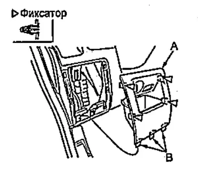 2. Потяните пепельницу (А) за верхний край,…