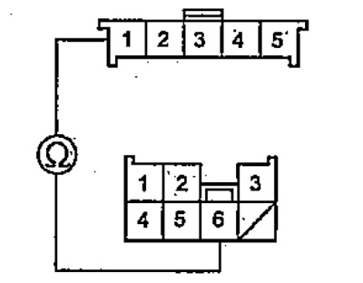 14. Check the conductivity between terminal «1»…