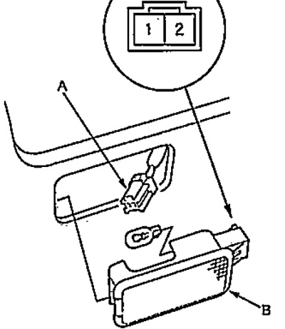 b) Disconnect the «2P» connector (A) and remove…