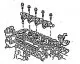 Installing the rocker shaft with rocker arms in assembly