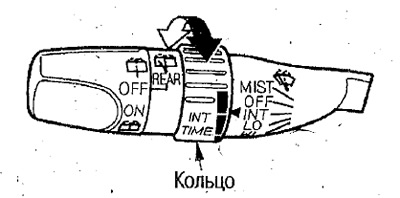 Регулировка интервала времени в прерывистом режиме