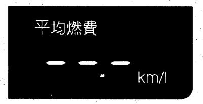 --.- km/l is displayed for approx. 1 sec. after…