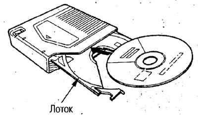 2. Поставьте диск этикеткой вверх и вставьте в…