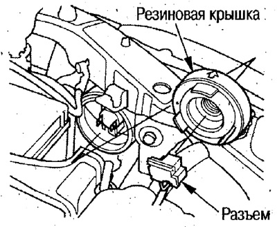 2. Снимите резиновую крышку.