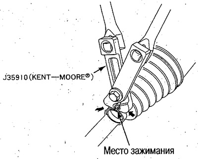 11. При помощи клещей сожмите хомуты типа Omega.