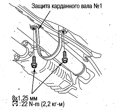 1. Uklonite zaštitu kardanskog vratila br. 1.