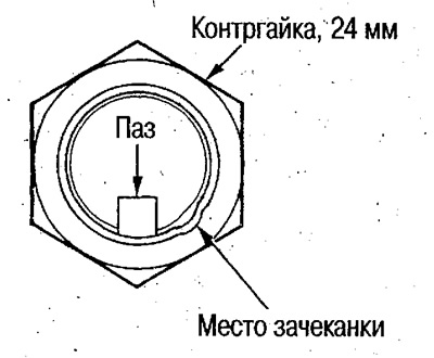 4. Немного ослабьте контргайку так, чтобы место…