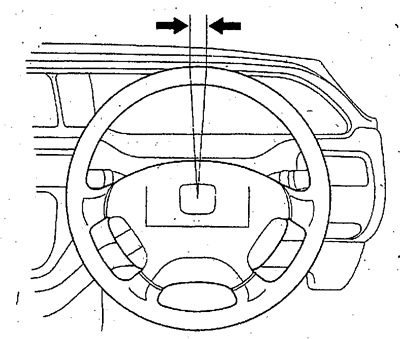 Люфт рулевого колеса: 0-10 мм