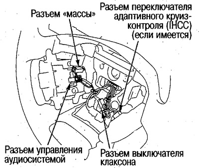 2. Отсоедините разъемы «массы», управления…