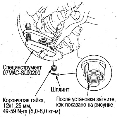 3. Від'єднайте нижній важіль від поворотного…